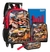 Kit Mochila Escolar de Rodinhas Infantil Fast Machine