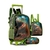 Kit Mochila Escolar de Rodinhas Infantil Dinossauro