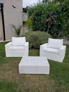 Set de jardín Acapulco simple BLANCO - comprar online