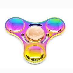 Fidget Hand Spinner Anti Stress Metal Multicolorido Os Raros - Nautapoint