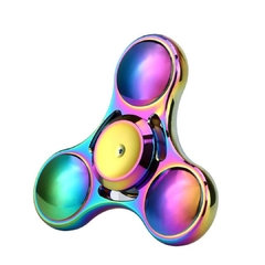 Imagem do Fidget Hand Spinner Anti Stress Metal Multicolorido Os Raros