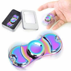 Fidget Hand Spinner Anti Stress Metal Multicolorido Os Raros