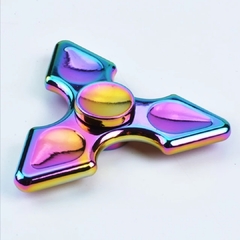 Fidget Hand Spinner Anti Stress Metal Multicolorido Os Raros - Nautapoint