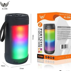 Mini Caixa De Som Bluetooth Portátil Led RGB 10W FM Speaker - comprar online