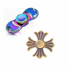 Kit 2 Fidget Hand Spinner Metal Furtacor Dos Raros Qualidade