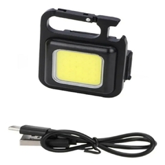 Mini Lanterna Portátil Camping Keychain Light Multifuncional