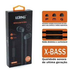 Fone De Ouvido Lelong Antiruido Com Microfone x-bass Qualidade