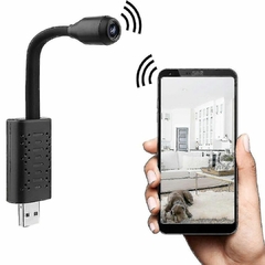 Mini Câmera de Segurança IP Wi-Fi USB Espiã V380 Flexível - comprar online