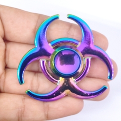 Fidget Hand Spinner Anti Stress Metal Multicolorido Os Raros na internet