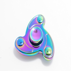 Fidget Hand Spinner Anti Stress Metal Multicolorido Os Raros