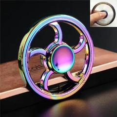 Imagem do Fidget Hand Spinner Anti Stress Metal Multicolorido Os Raros