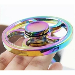 Fidget Hand Spinner Anti Stress Metal Multicolorido Os Raros - Nautapoint