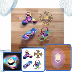 Kit 4 Fidget Hand Spinners Metal Multicoloridos Dos Raros - loja online