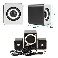 Caixa De Som Notebook/pc/celular 11w Sub Woofer 2.1 Potente - loja online