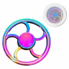 Fidget Hand Spinner Anti Stress Metal Multicolorido Os Raros - loja online