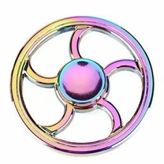 Fidget Hand Spinner Anti Stress Metal Multicolorido Os Raros