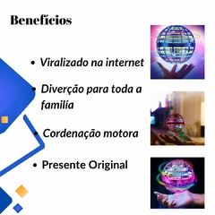 Spinner Voador Bola Giratória Boomerang Mágico Recarregavel