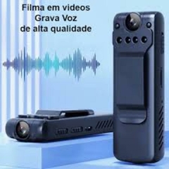 Mini Câmera Espiã de Bolso C/Clip Portátil Gravação Discreta na internet