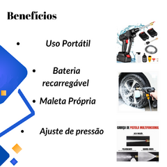 Lavadora De Alta Pressão Portátil Recarregável Wap