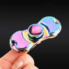 Fidget Hand Spinner Anti Stress Metal Multicolorido Os Raros na internet