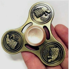 Imagem do Fidget Hand Spinner Anti Stress Metal Multicolorido Os Raros