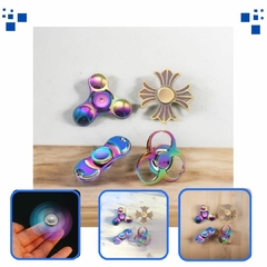 Kit 4 Fidget Hand Spinners Metal Multicoloridos Dos Raros na internet