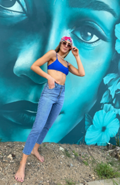 jean Mom Becca Azul Rigido - tienda online