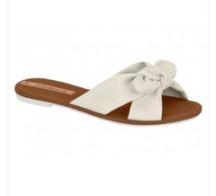 Chinela nudo eco cuero off White - comprar online