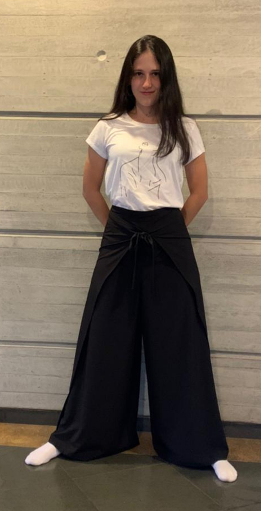 Pantalon sales envolvente mujer