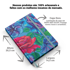 Caderno Sketchbook Rosas