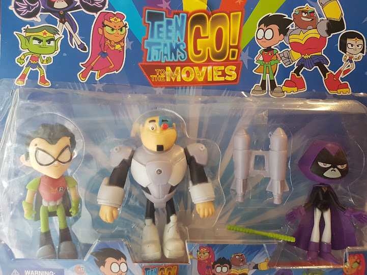 Teen Titans Robin Cyborg Raven blister x3 Muneco Jovenes Titanes