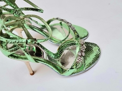 sandalias cristal verde - comprar online