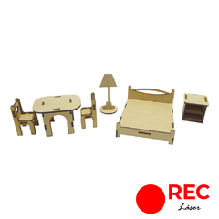 SET MUEBLES MINI X 6 PIEZAS