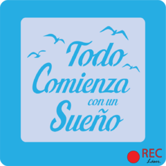 STENCIL FRASE 39 - comprar online