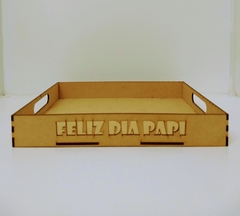 BANDEJA ESTÁNDAR FELIZ DIA PAPI - 30 X 25 CM