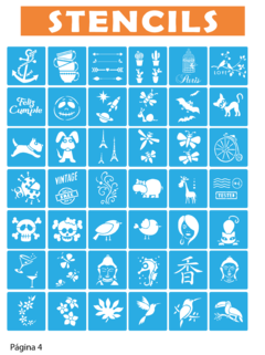 Pack 1-4 Stencil