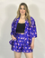 Kimono acetinado estampado - comprar online