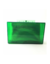 Bolsa clutch verde transparente - MARIA BELLA STORE