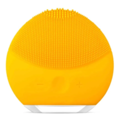 Cepillo Limpiador Facial de Silicona Amarillo