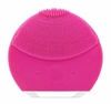 Cepillo Limpiador Facial de Silicona Fucsia