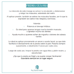 Piedra Gua-Sha de Cuarzo Rosa para Masaje Facial - Dra. Patricia González