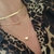 Choker Fita banhado ouro