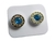 Aros bulgary 8 mm plata y oro a rosca