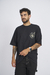 remera "empaty" oversize estampada de algodon peinado 24/1 - comprar online