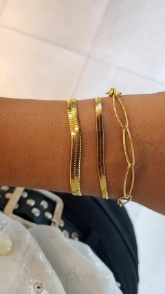 MIX DE PULSERITAS EN ACERO DORADO en internet