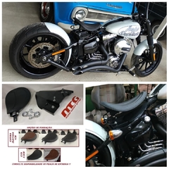 Kit Paralamas Traseiro bobber banco solo estofado com molas Harley Davidson Breakout - comprar online