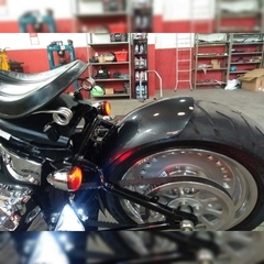 Kit Paralamas Traseiro para pneu 200mm Harley Davidson Blackline