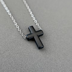 Colar CROSS SLIM Black - comprar online