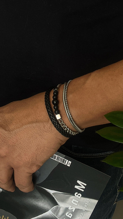 Pulseira CHESS SLIM BLACK - MÒR