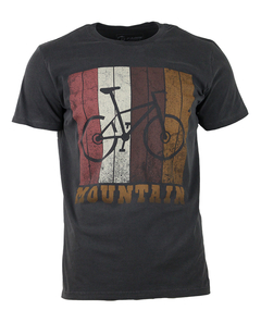 Camiseta Casual Mountain Bike Ferrugem Chumbo